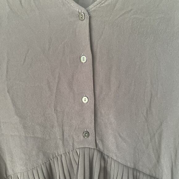 Zara‎ Tiered Pleated Chiffon Black Tunic/Drees Size Small Womens - Picture 9 of 9